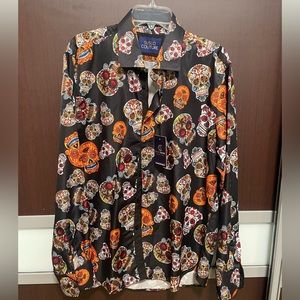 Multicolor skulls casual shirt